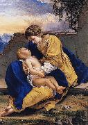 Orazio Gentileschi Madonna and Child in a Landscape Spain oil painting artist
